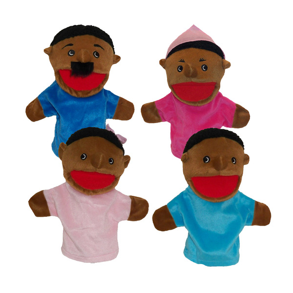 Get Ready Kids African American Family Puppets, Set of 4 360